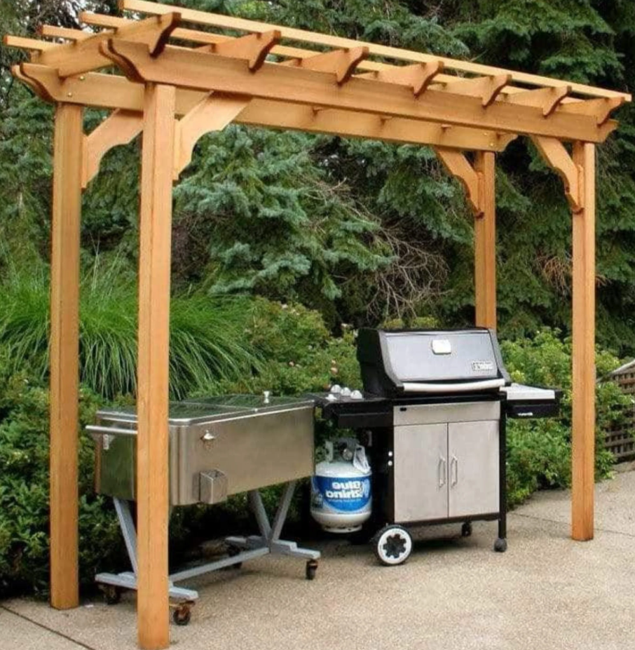 Creekvine Designs Monterrey Pergola Red Cedar 0.91m x 4.27m