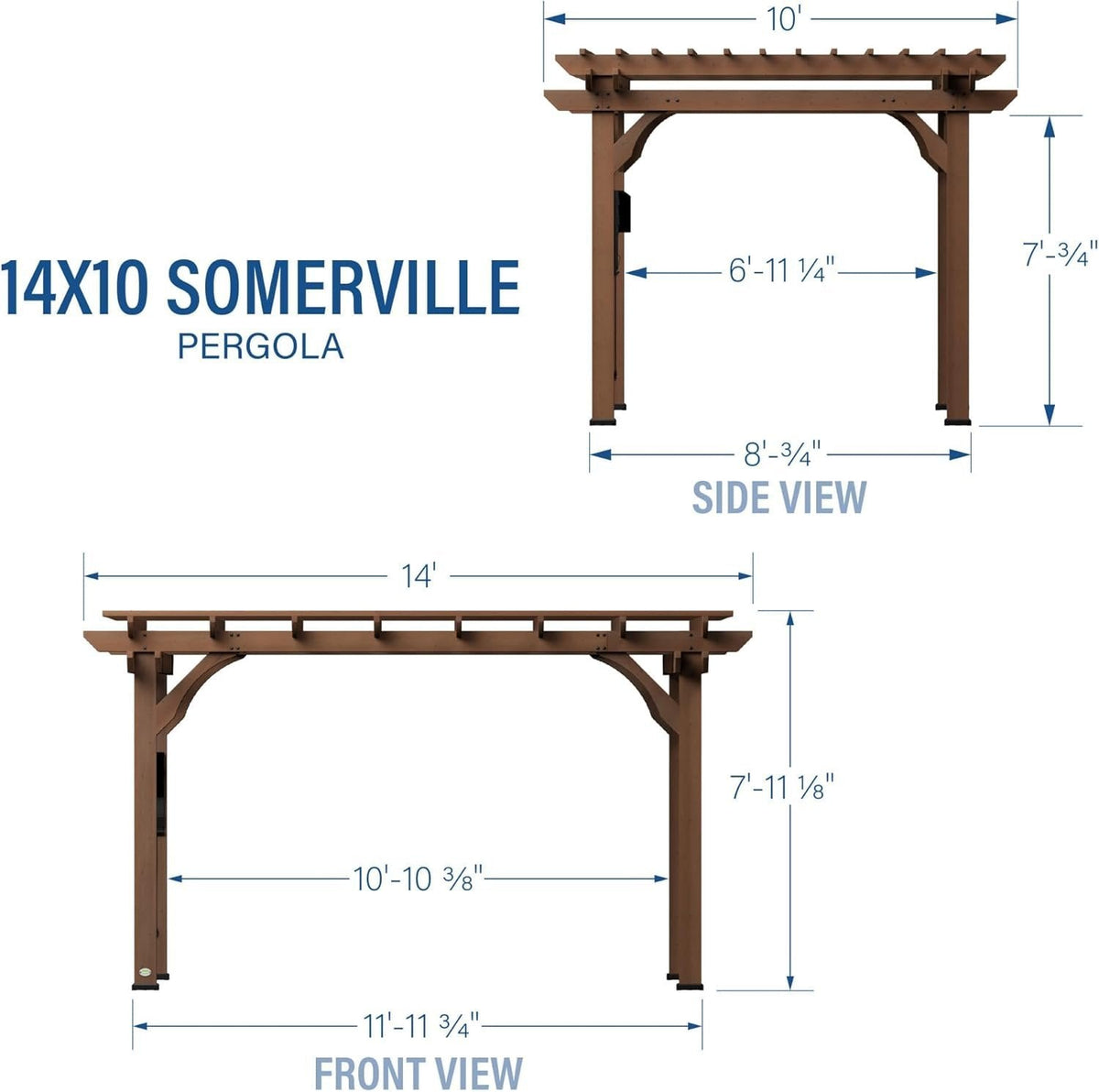Backyard Discovery Somerville Pergola 4.27m x 3.05m