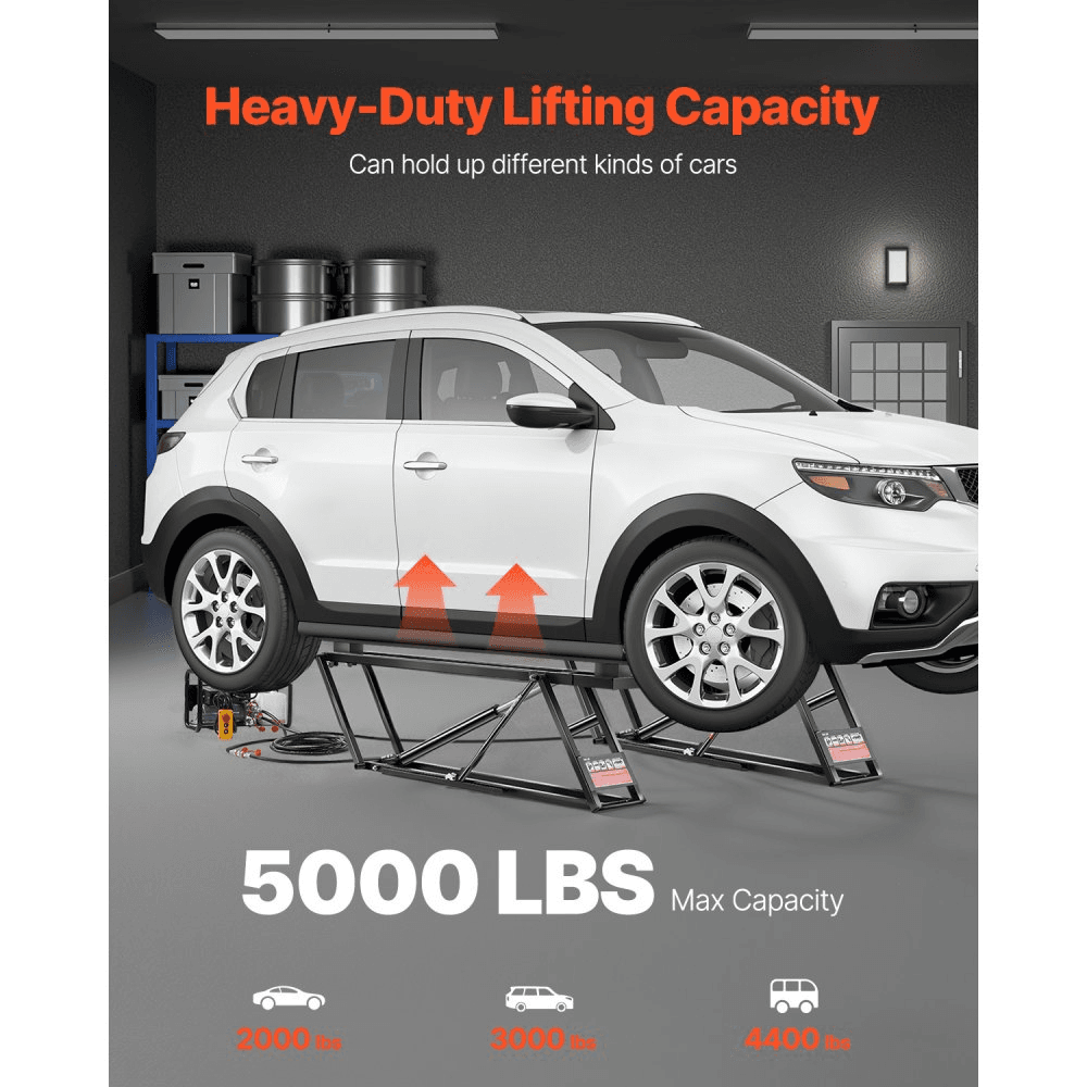 Adjustable Portable Car Lift with Remote Control 2268kg