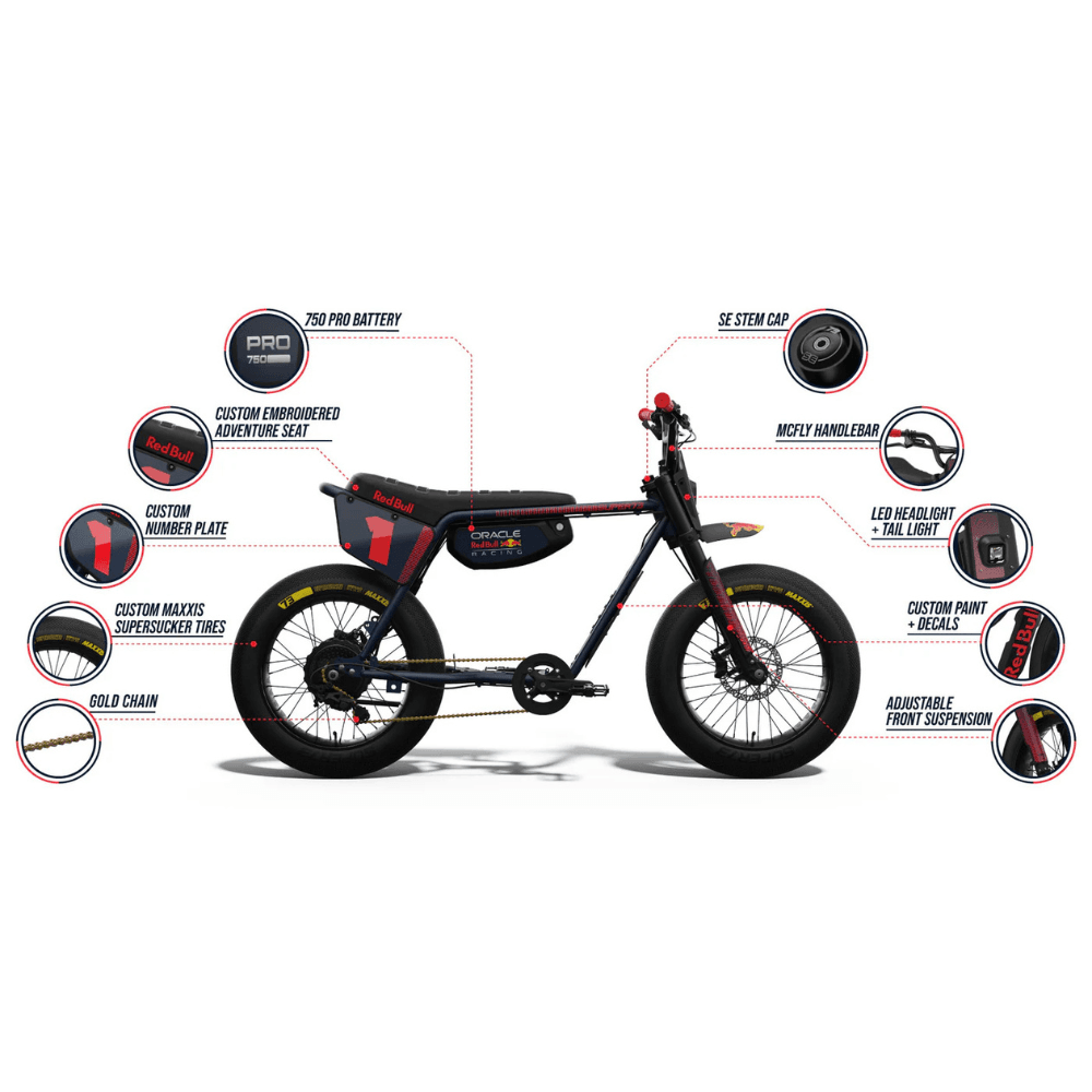 SUPER73 Oracle Red Bull Racing Z Adventure Electric Bike 34kg