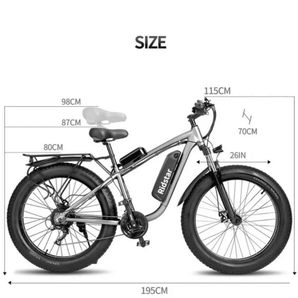 Ridstar E26 Pro 2000W 48V Electric Bike