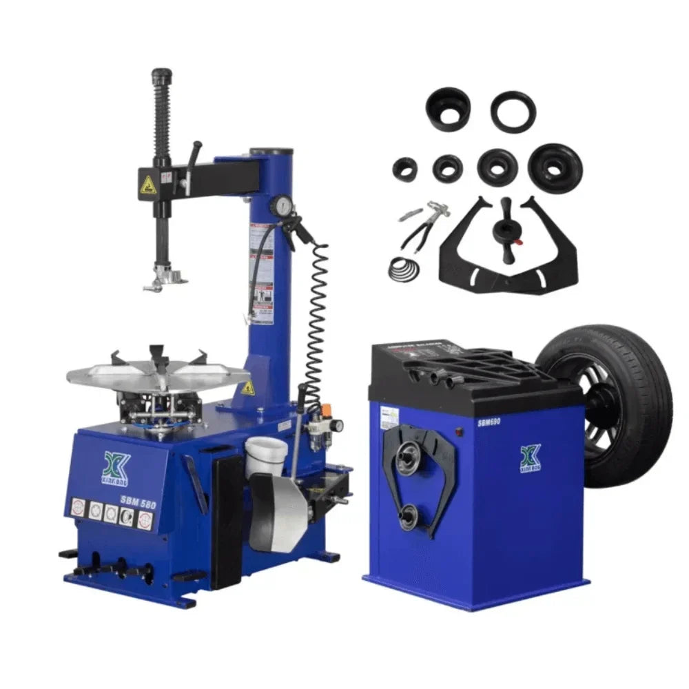 Tire Changer and Wheel Balancer Machine Combo 580 & 690
