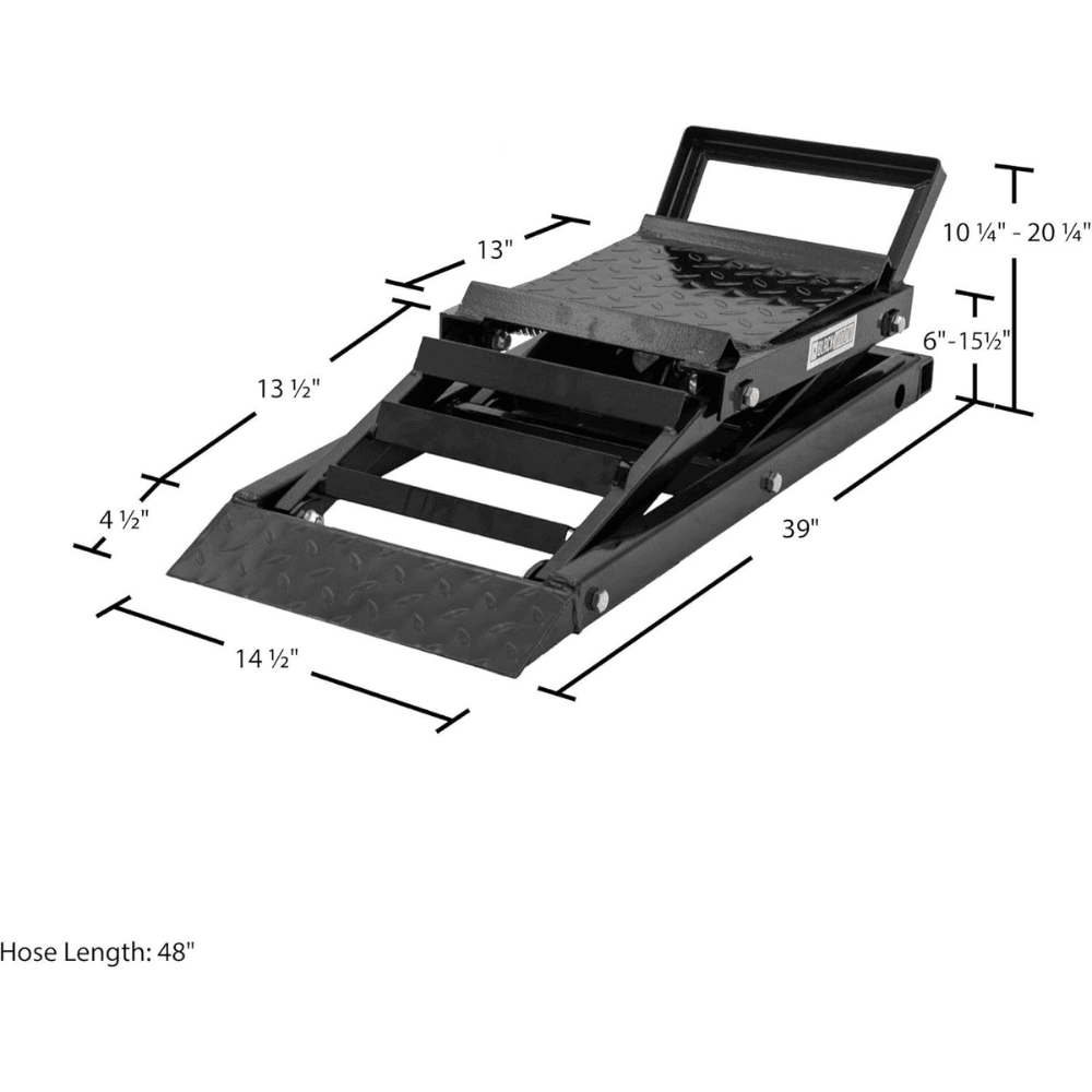 Black Widow Hydraulic Underbody Access Car Lift Ramp 1360.8kg