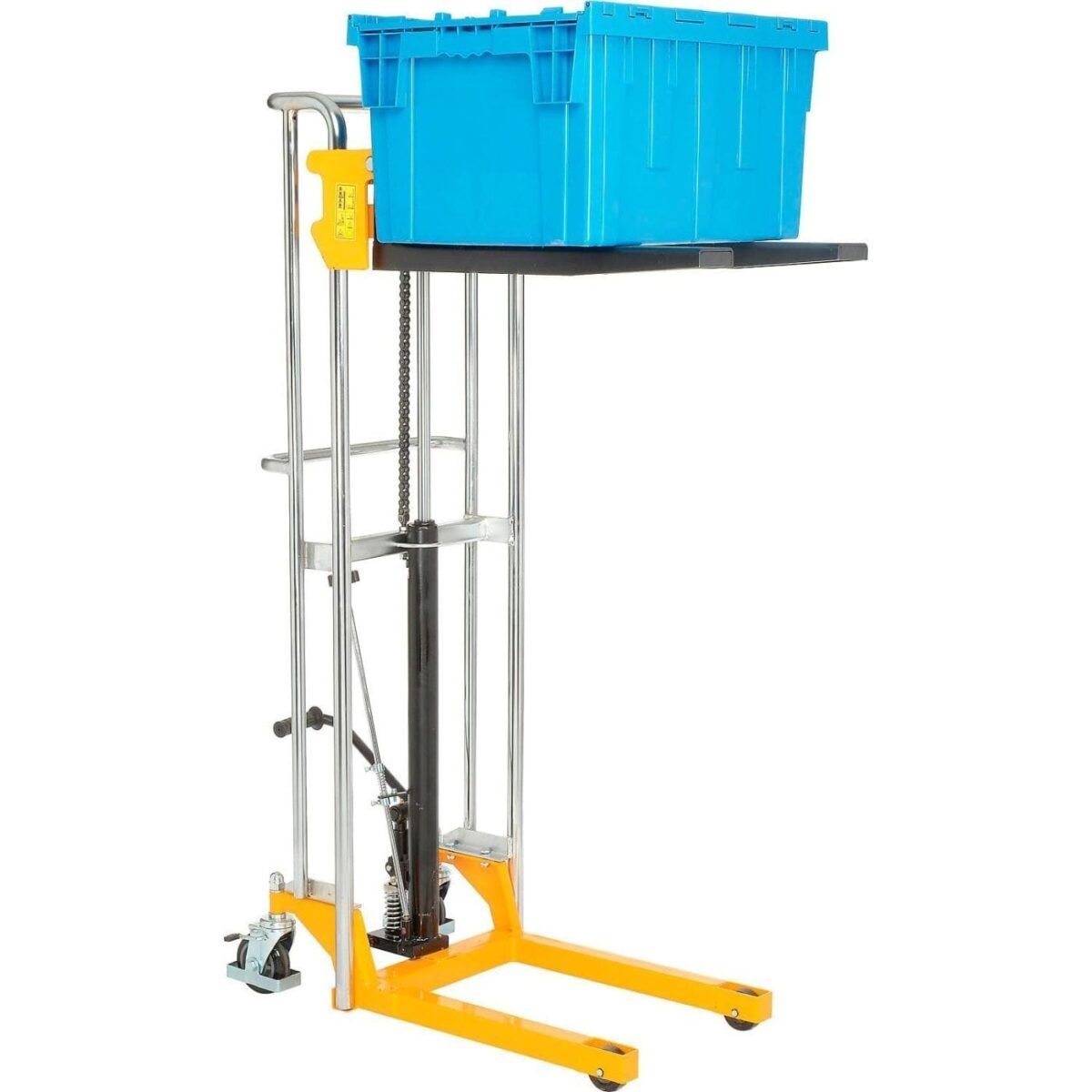 Global Industrial 988935 Manual Lift Stacker 84.8kg