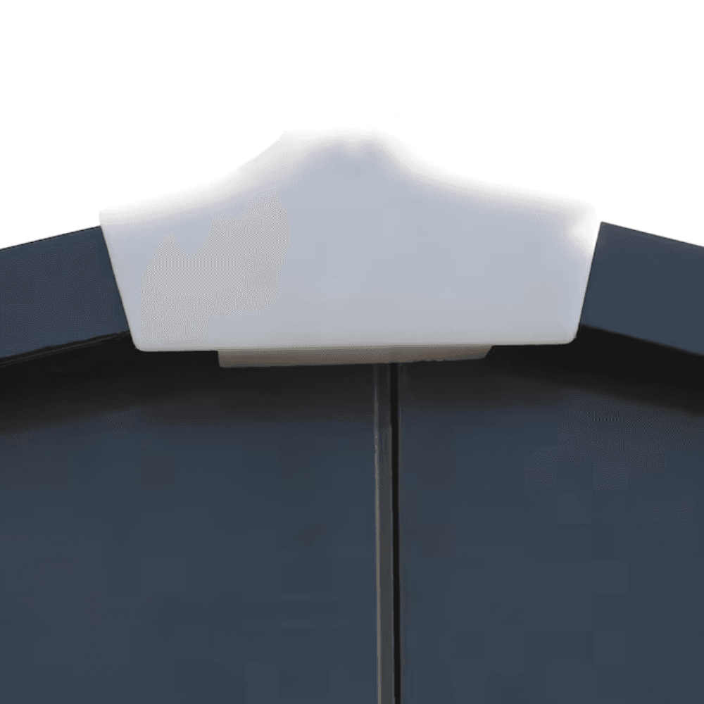 VEIKOUS 3m x 3.7m Outdoor Metal Storage Shed Gray