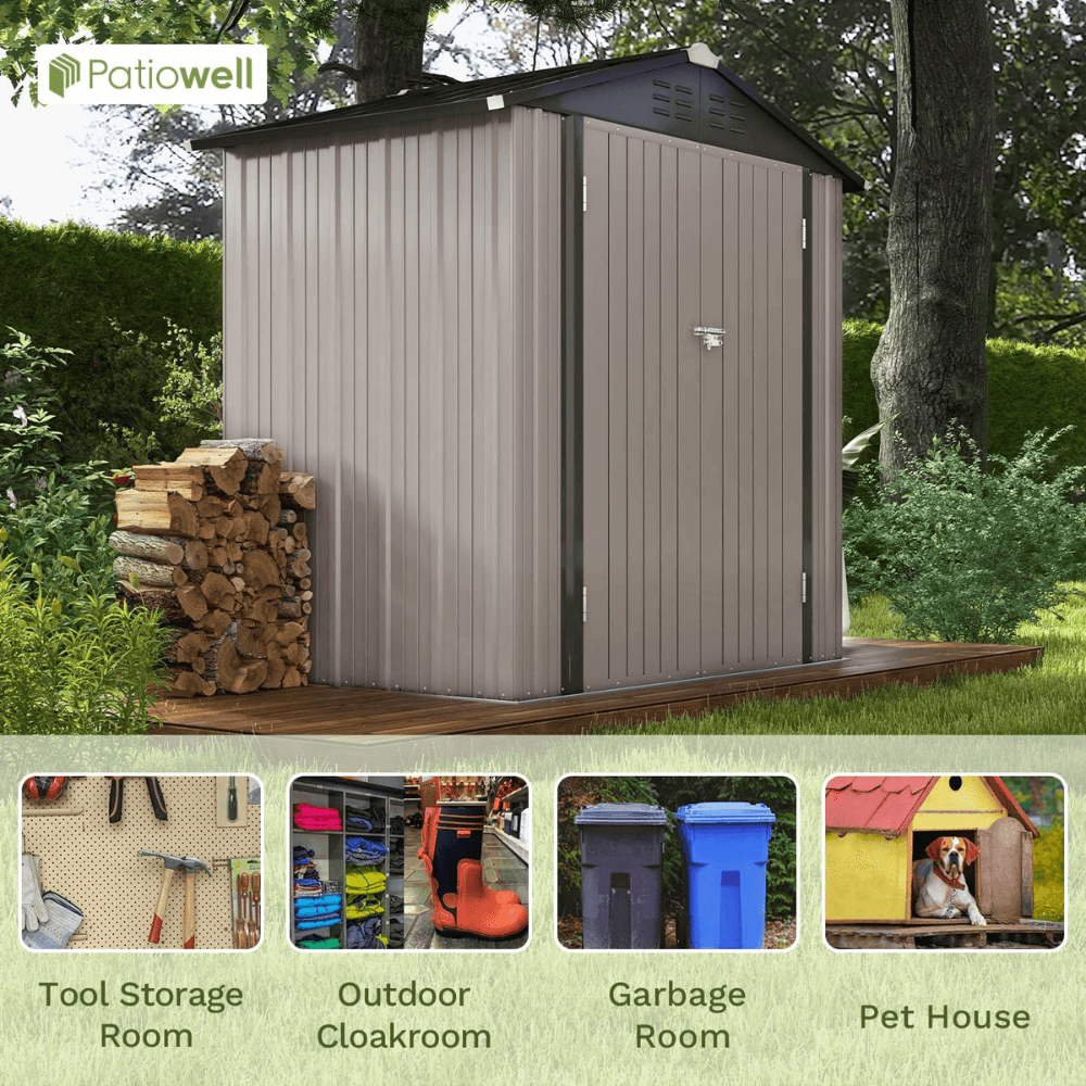Patiowell Metal Storage Shed 3.05m x 3.66m