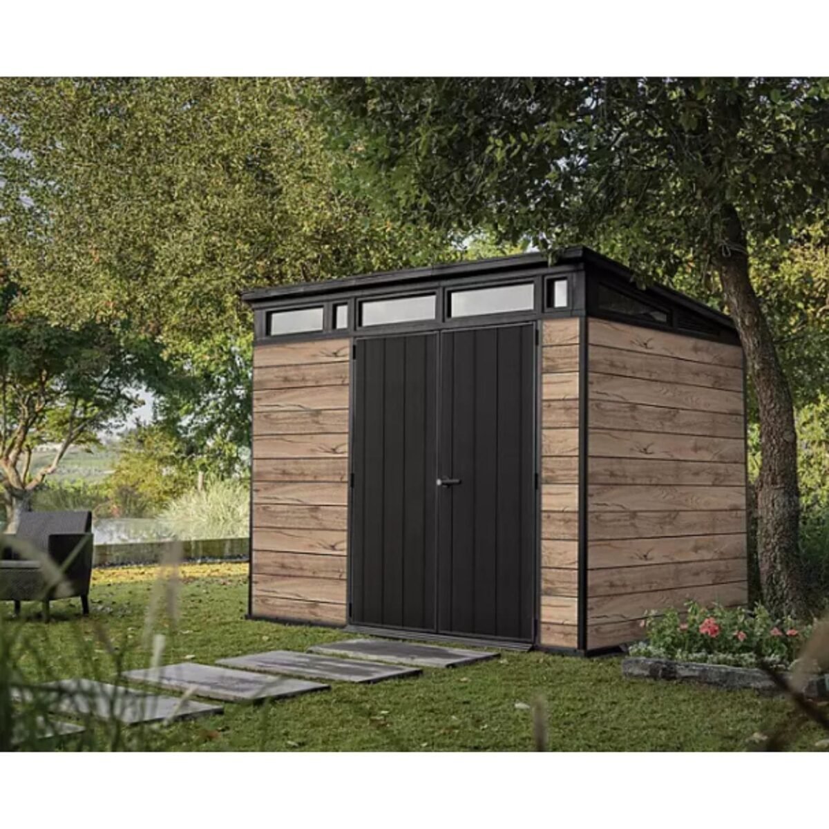 Keter Signature Pine/Graphite DecoCoat Shed 2.7m x 2.1m