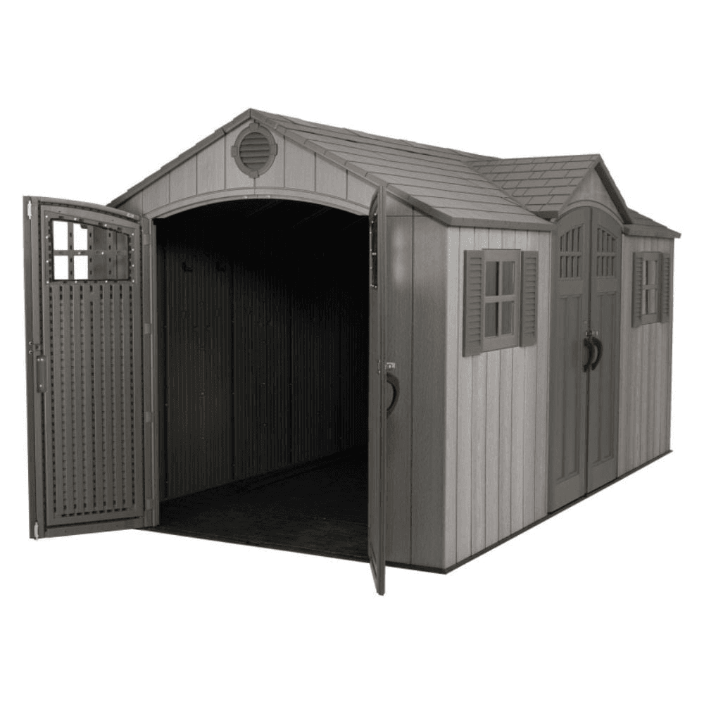 Lifetime 60318 Rough Cut Backyard Storage Shed 4.6m x 2.4m