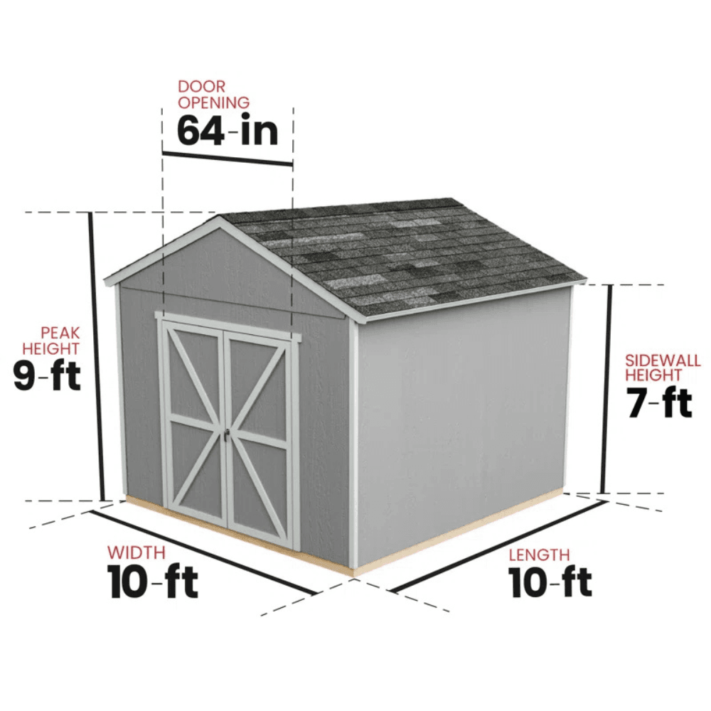 Rookwood Wood Storage Shed With Floor 3.05m x 3.05m