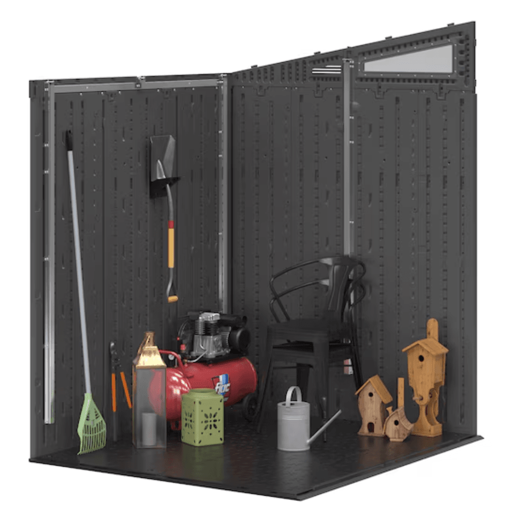 Suncast Modernist BMS6583T Resin Storage Shed 1.9m x 1.7m Gray