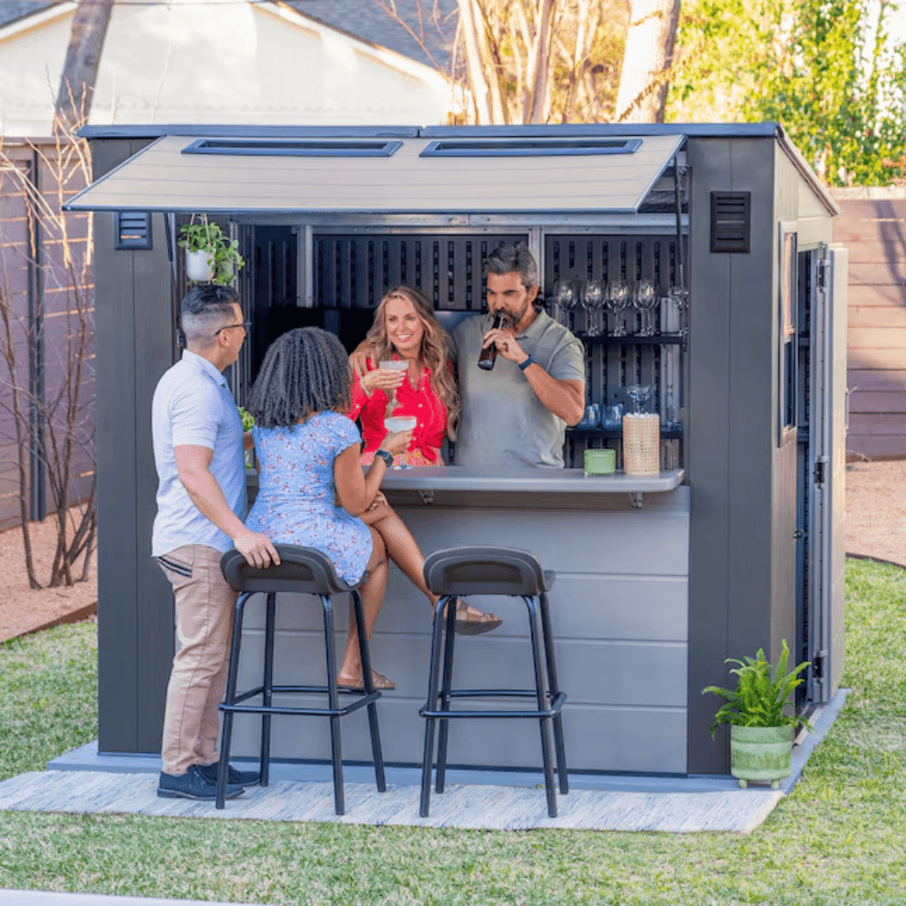 Suncast Cabana Entertainment Resin Storage Shed 2.44m x 2.13m
