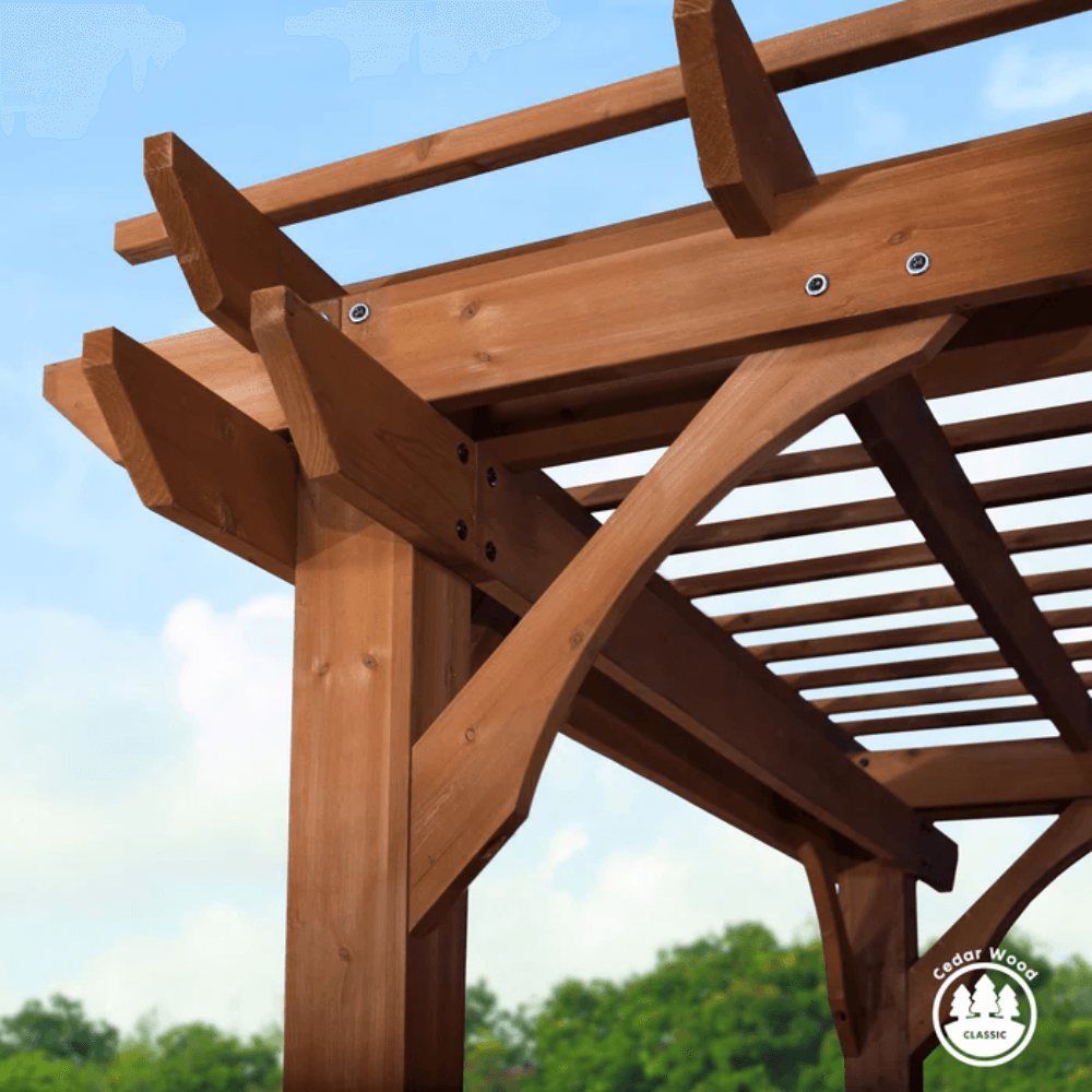 Backyard Discovery Cedar Wood Pergola 3.66m x 3.05m