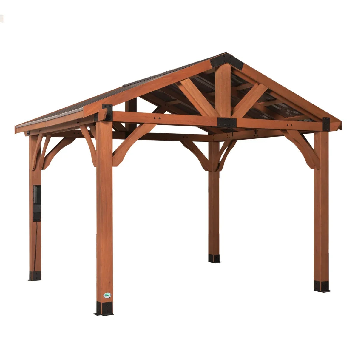 Backyard Discovery Brookdale Wooden Gazebo 3.7m x 3.1m