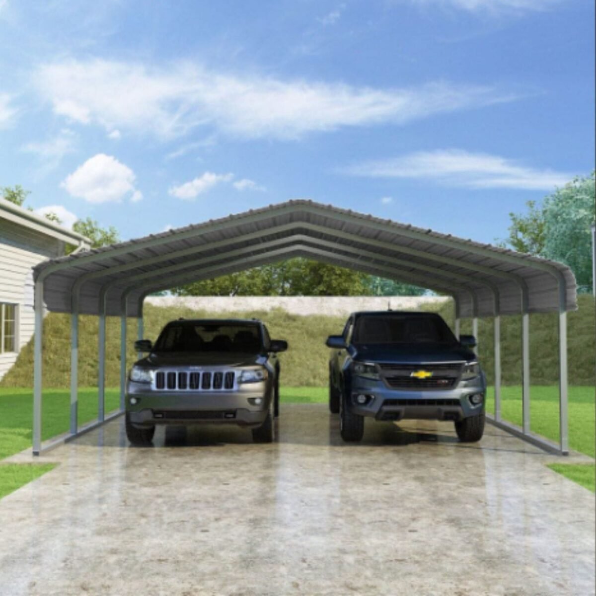 Classic Carport 6.1m x 6.1m x 2.13m