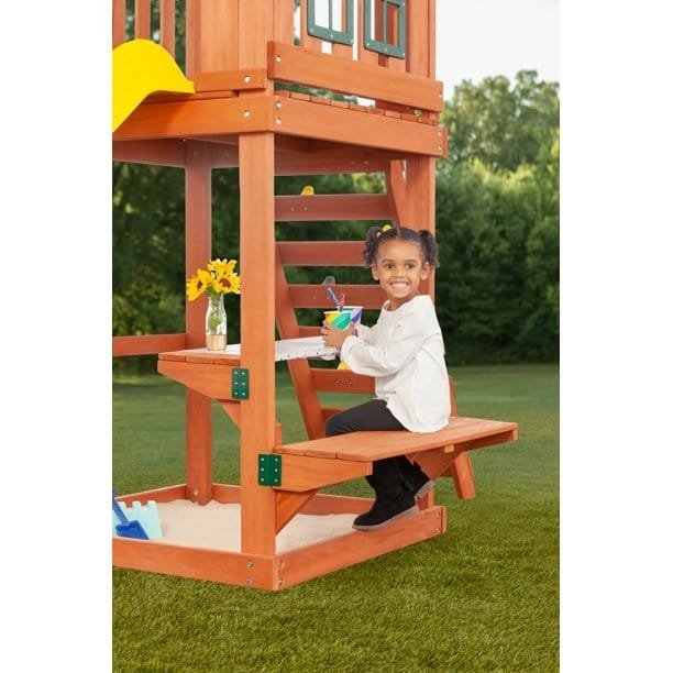 Creative Cedar Designs Cedar Cottage Wooden Swing Set 4.1m x 3.5m