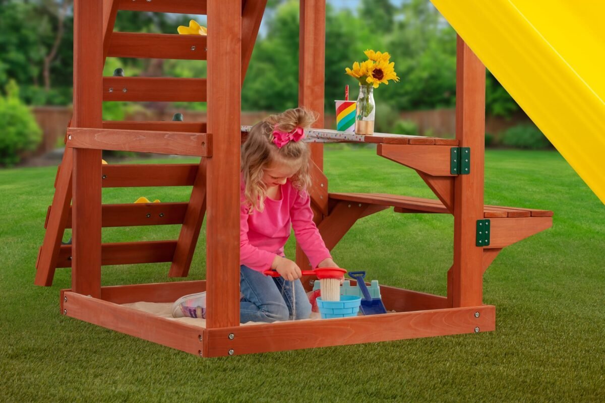 Creative Cedar Designs Cedar Cottage Wooden Swing Set 4.1m x 3.5m