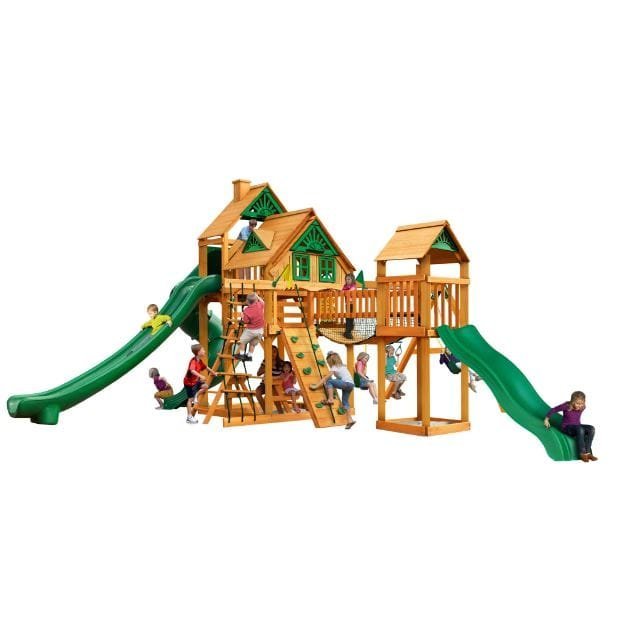 Gorilla Playsets Mountaineer Treehouse Wooden Swing Set