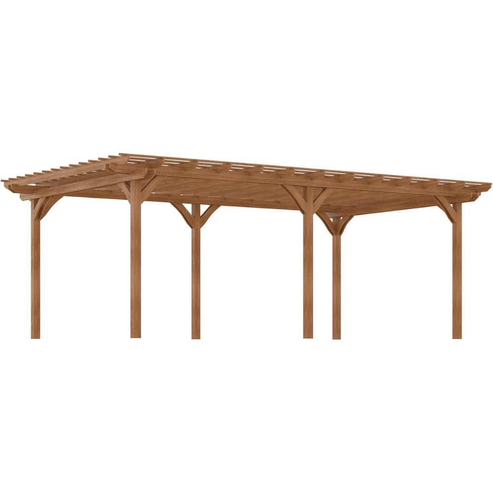 Outsunny DIY Deck Outdoor Wood Pergola 3.66m x 6.1m