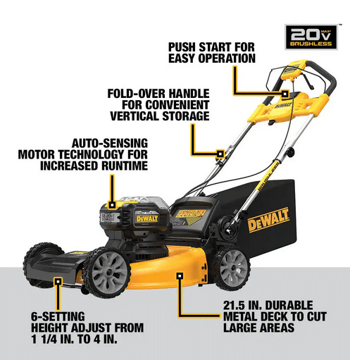 Cordless Self Propelled Lawn Mower Combo Kit 54.6cm