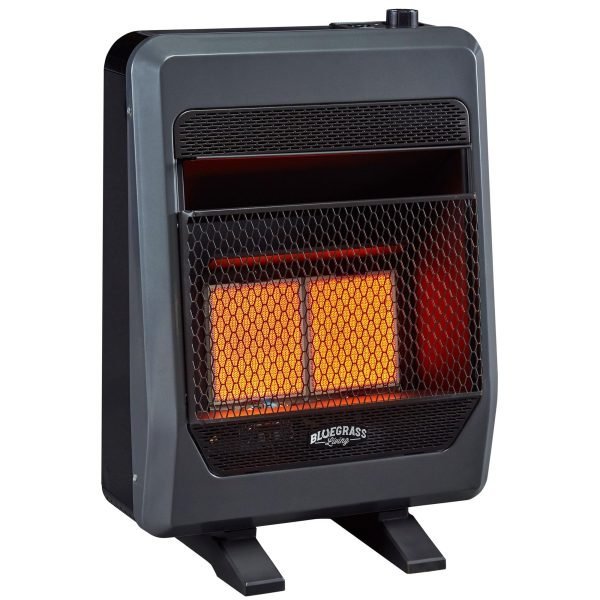 Bluegrass Living B20TNIR-BB Natural Gas Vent Free Space Heater 20000 BTU