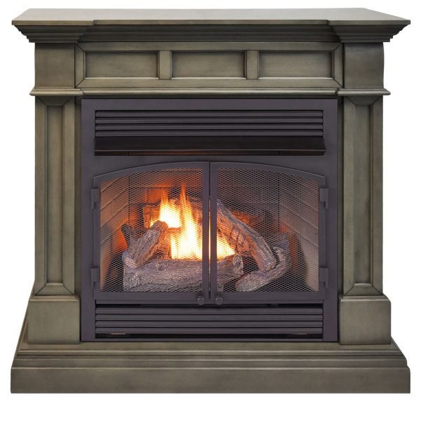 Duluth Forge Dual Fuel Ventless Gas Fireplace Mantel