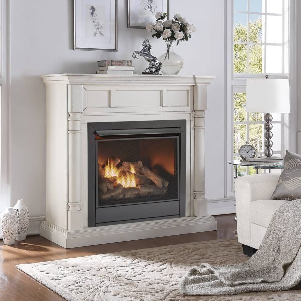 Duluth Forge FDI32R-M-AW Dual Fuel Ventless Fireplace 32000 BTU