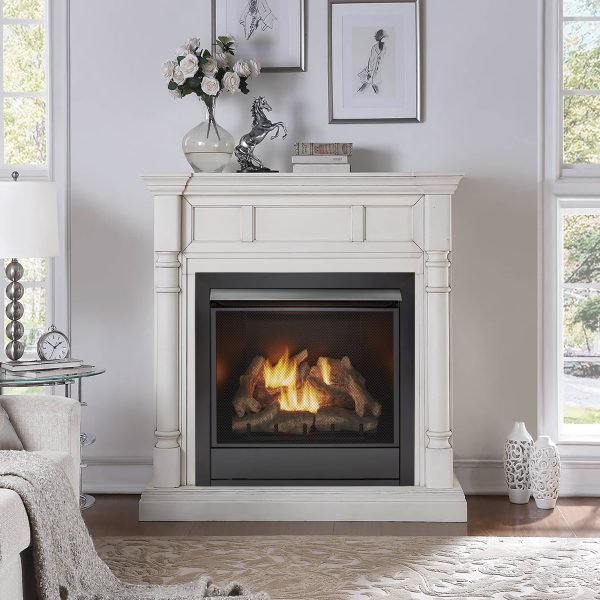 Duluth Forge FDI32R-M-AW Dual Fuel Ventless Fireplace 32000 BTU