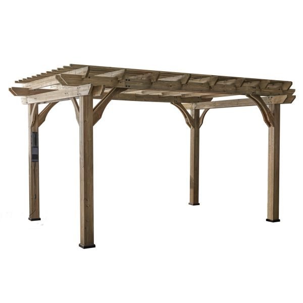 Somerville Pergola Barnwood Stain 4.27m x 3.05m