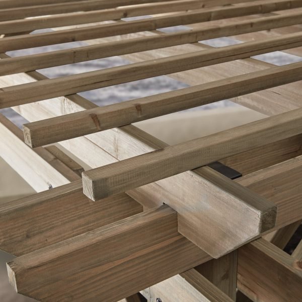 Somerville Pergola Barnwood Stain 4.27m x 3.05m