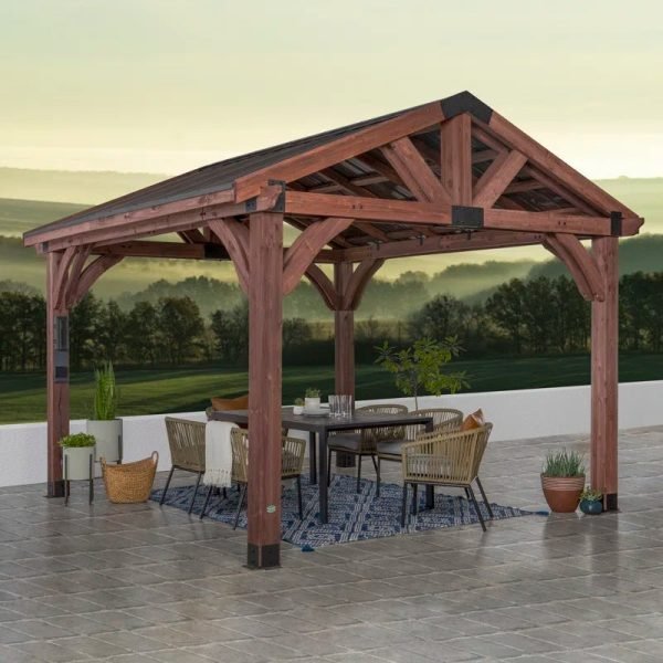 Backyard Discovery Arlington 3.7m x 3.7m Wood Gazebo