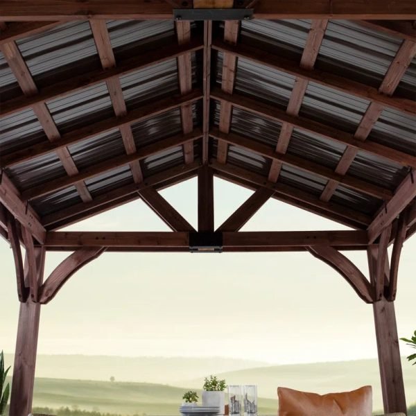 Backyard Discovery Arlington 3.7m x 3.7m Wood Gazebo