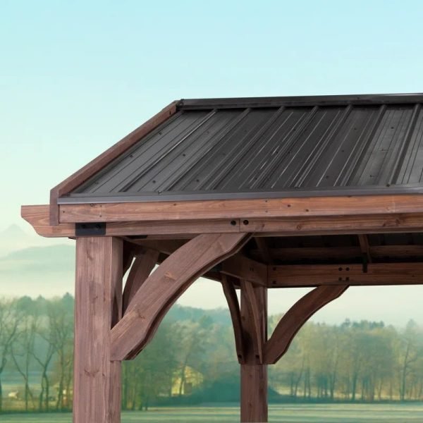 Backyard Discovery Arlington 3.7m x 3.7m Wood Gazebo