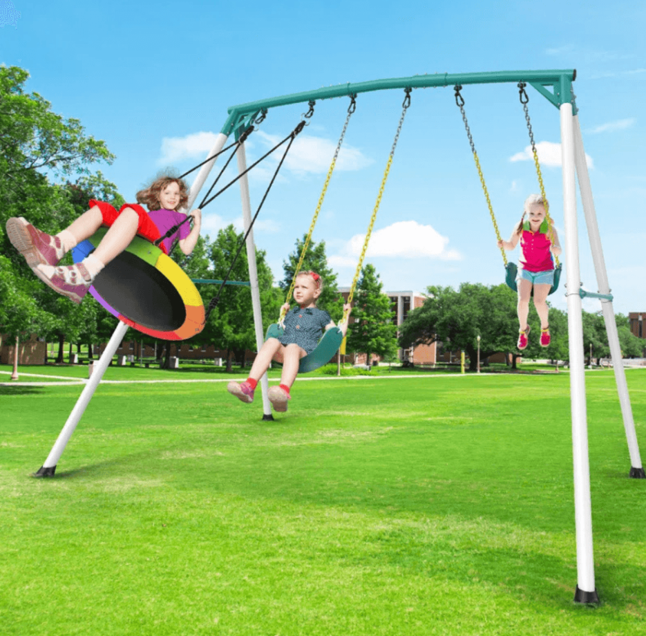 Heavy-Duty Outdoor Porch Swing Set 15437 2.9m