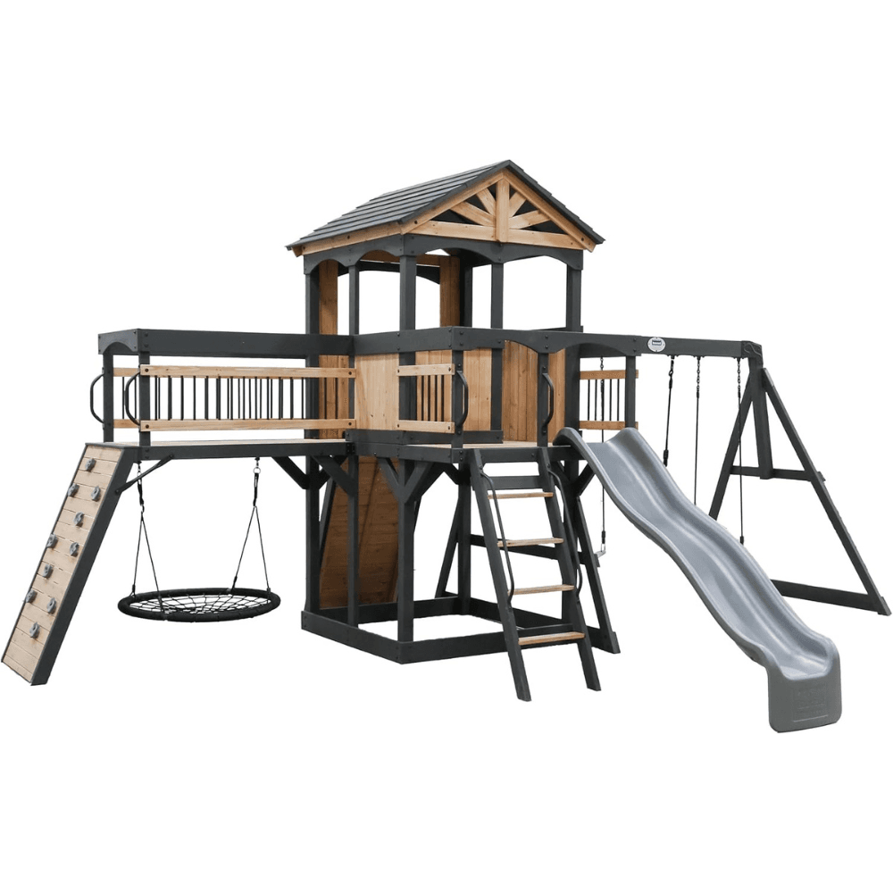 Backyard Discovery Timber Crossing Wooden Swing Set