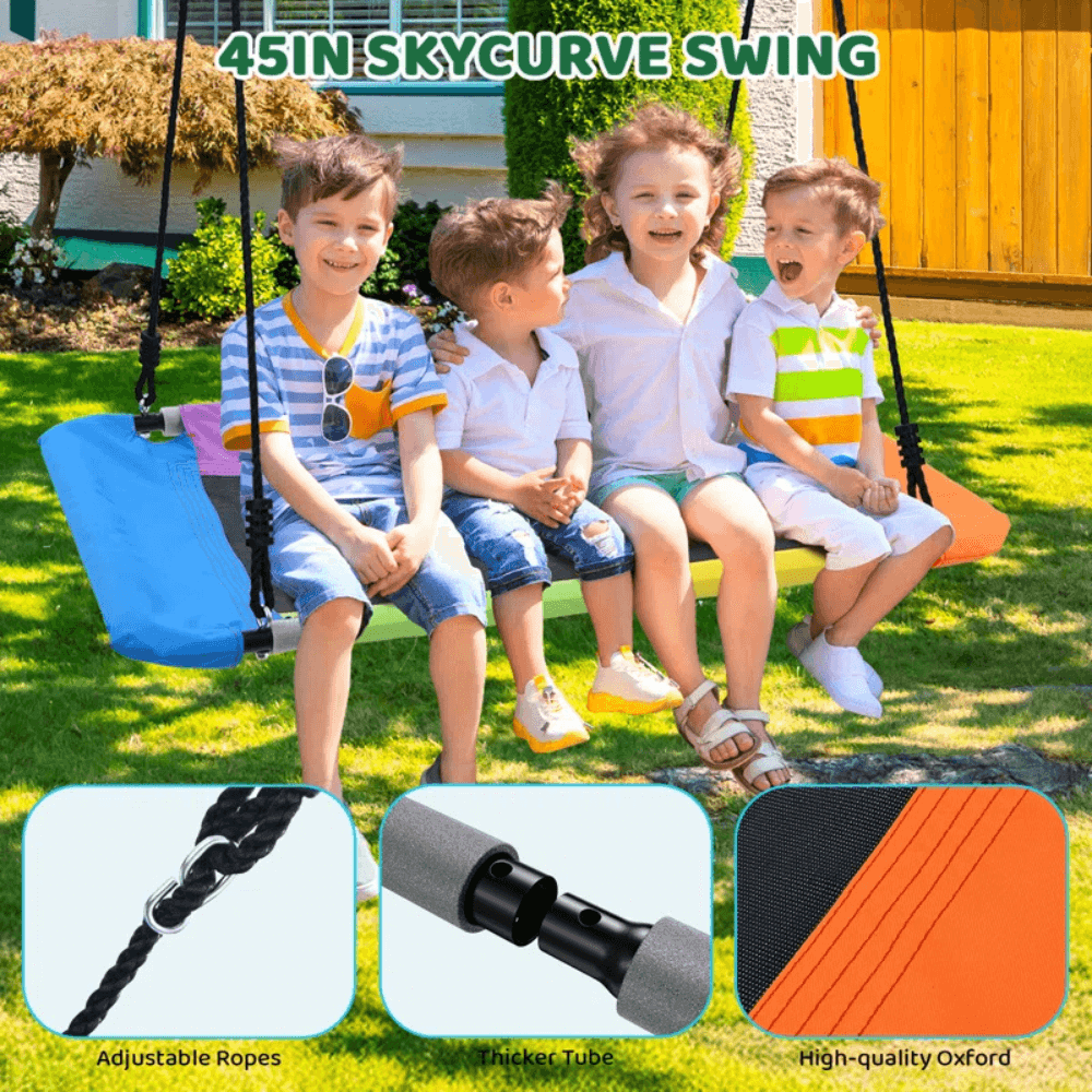 Heavy Duty Metal Swing Set 4m x 3m x 2.9m