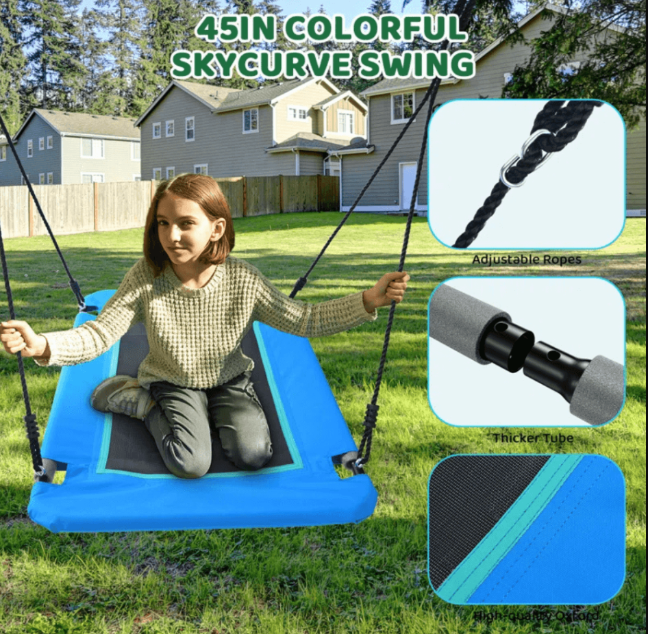 Heavy Duty Steel Swing Set Playset 3m x 2m x 2.2m