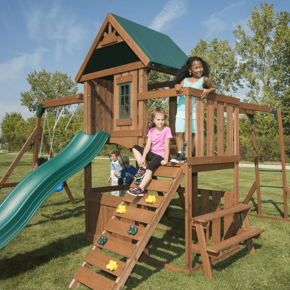 Knightsbridge Plus Complete Wooden Outdoor Playset