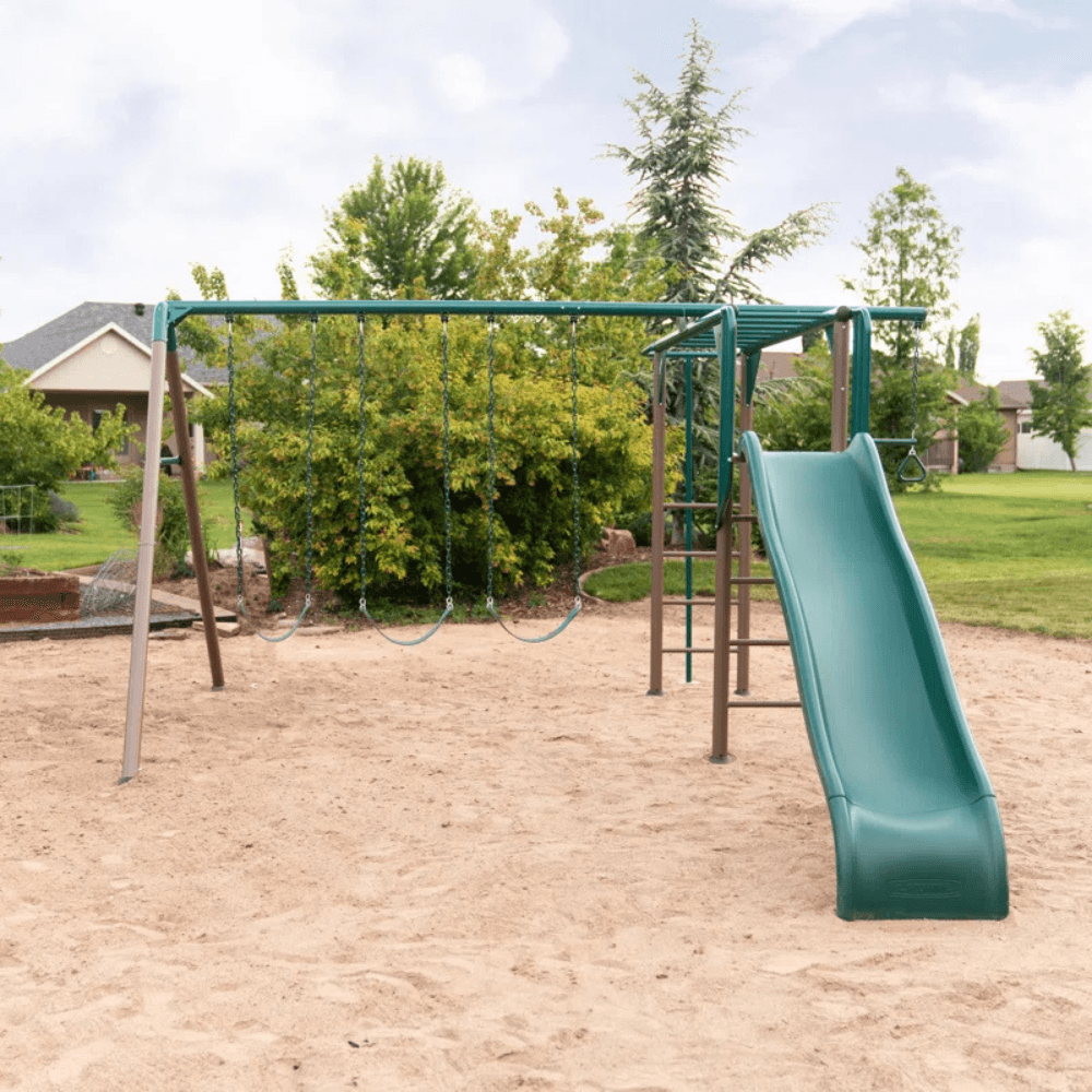 Lifetime Monkey Bar Adventure Steel Swing Set Playset