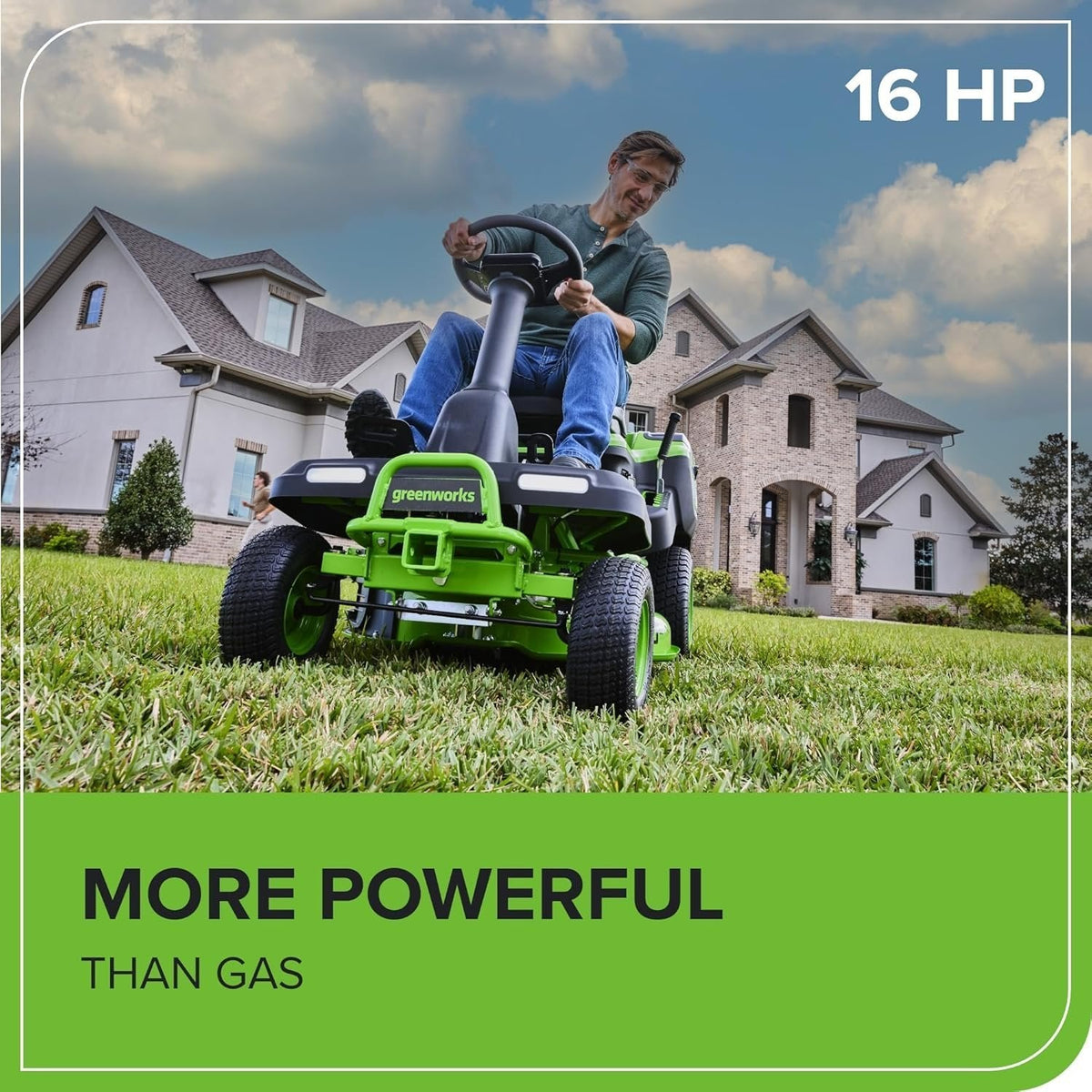 Greenworks 60V 76.2cm CrossoverT Riding Lawn Tractor