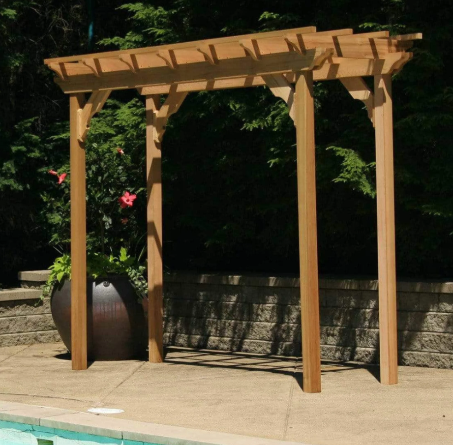 Creekvine Designs Monterrey Pergola Red Cedar 0.91m x 4.27m