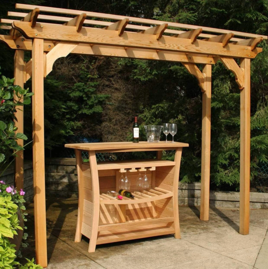 Creekvine Designs Monterrey Pergola Red Cedar 0.91m x 4.27m