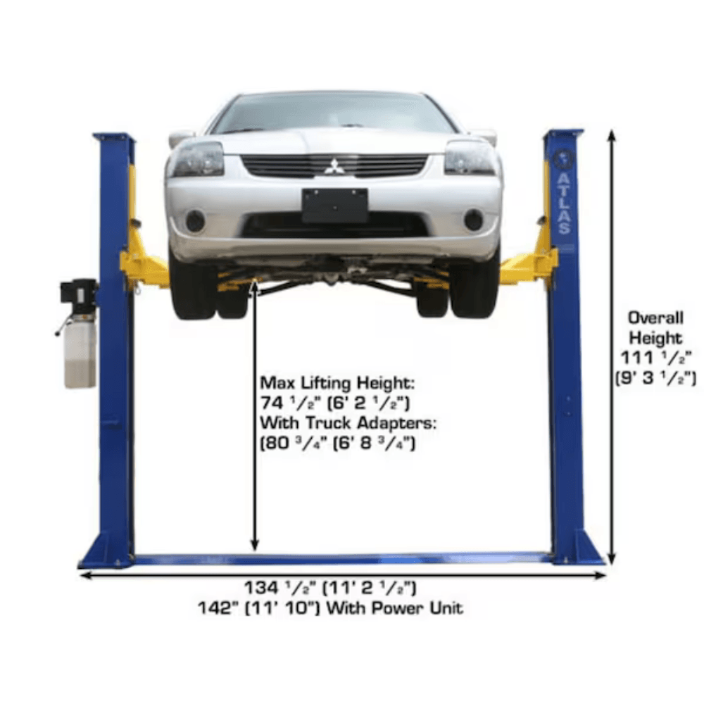 Atlas 9KBPX Baseplate 2-Post Car Lift 4082.3kg