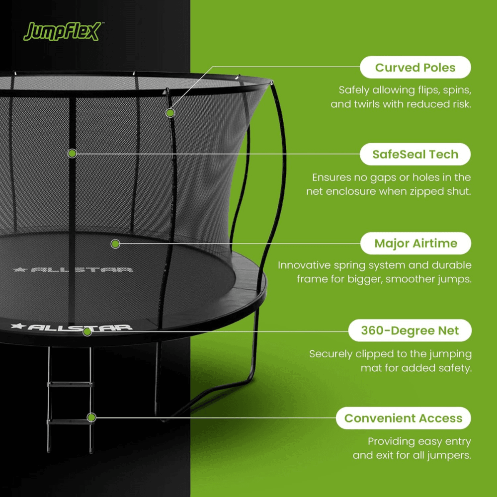 ALLSTAR 10 Backyard Trampoline 3.1m x 2.41m