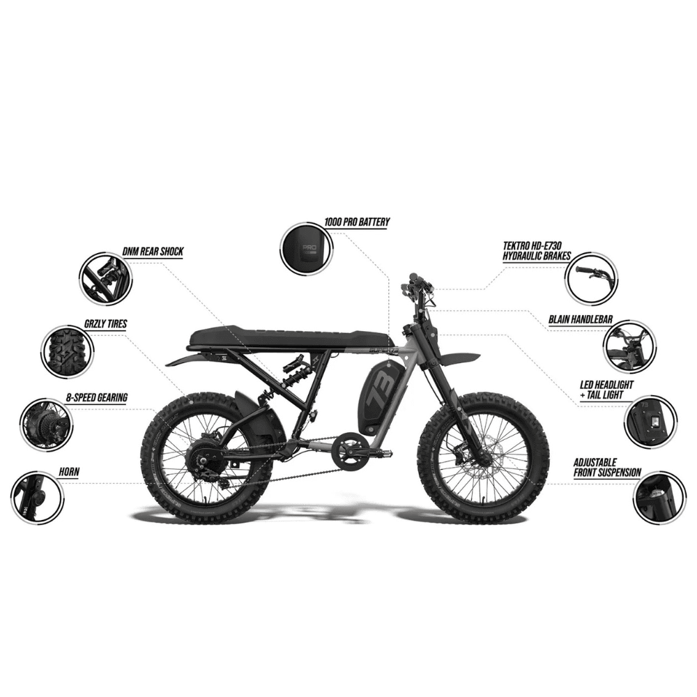 SUPER73-R Adventure Series Core Electric Bike 177.8cm