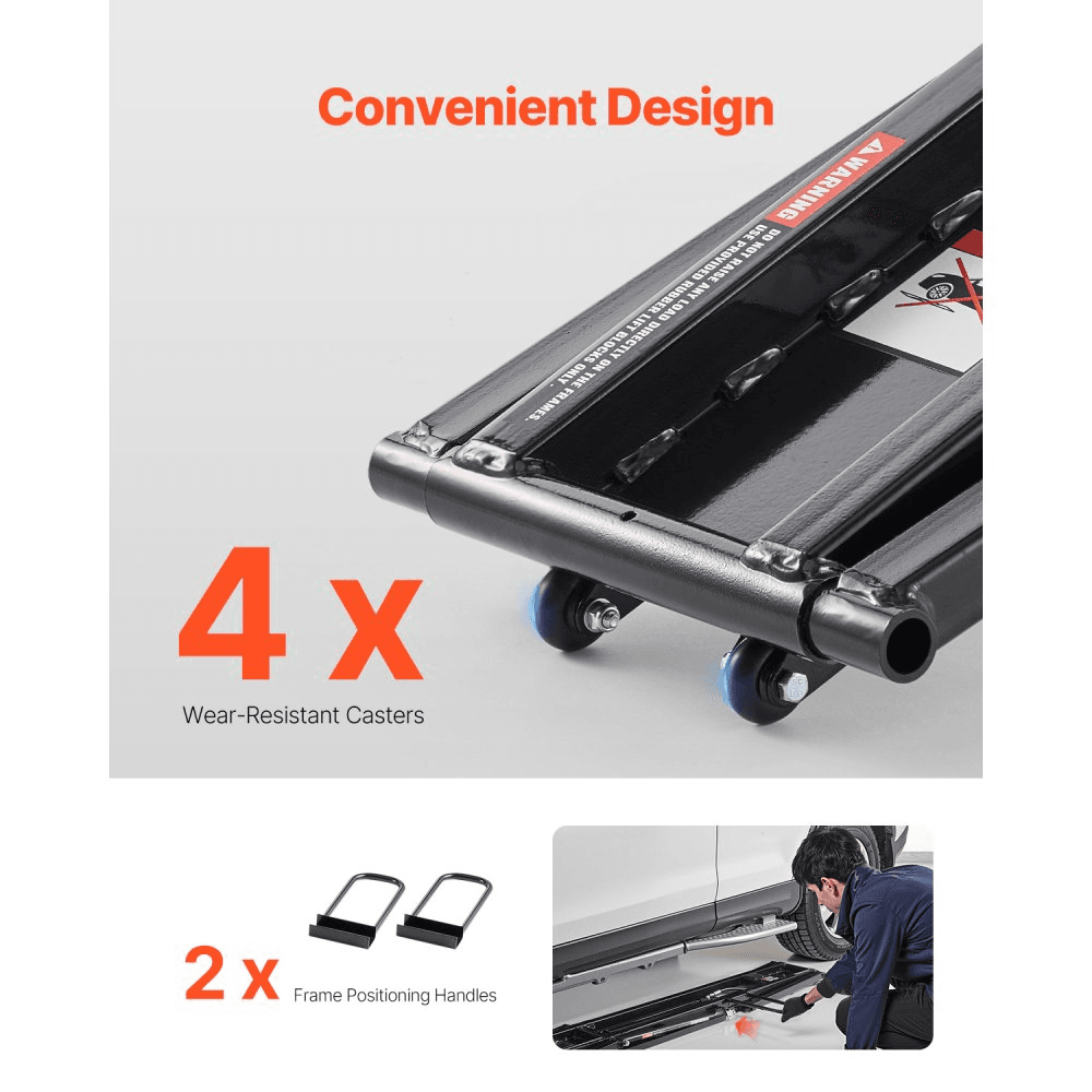 Adjustable Hydraulic Car Lift with Remote Control 3175kg