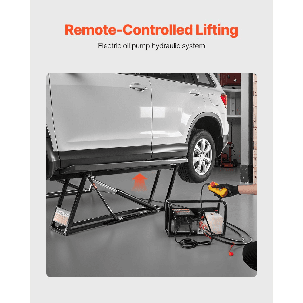 Adjustable Hydraulic Car Lift with Remote Control 3175kg