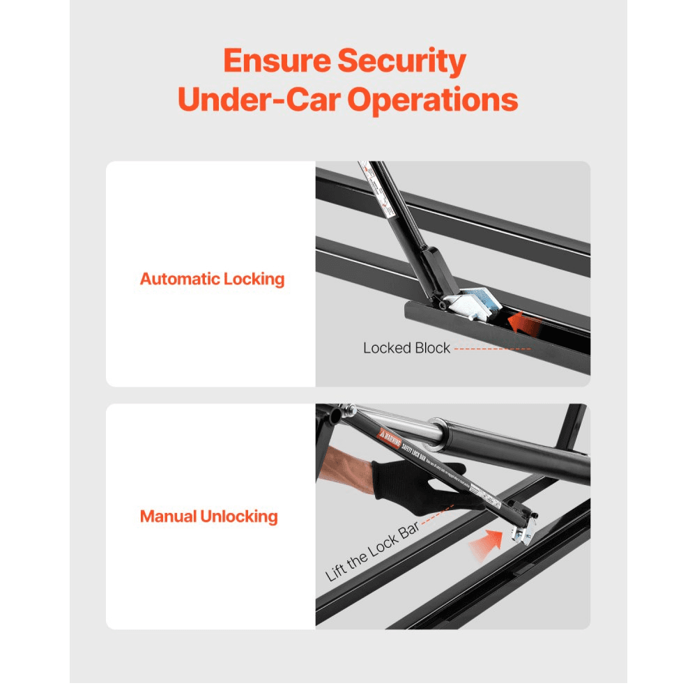 Adjustable Hydraulic Car Lift with Remote Control 3175kg