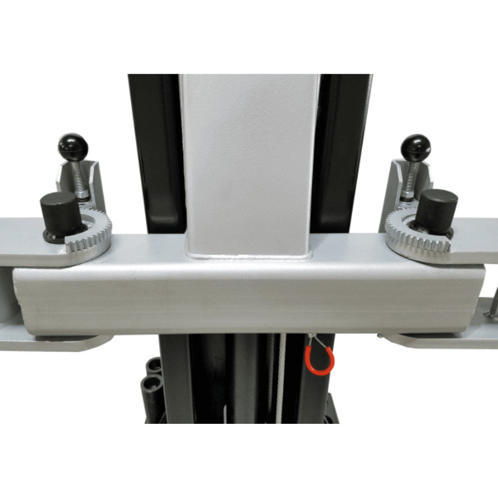 Asymmetric 2-Post Clear Floor Car Lift 4082.3kg Capacity