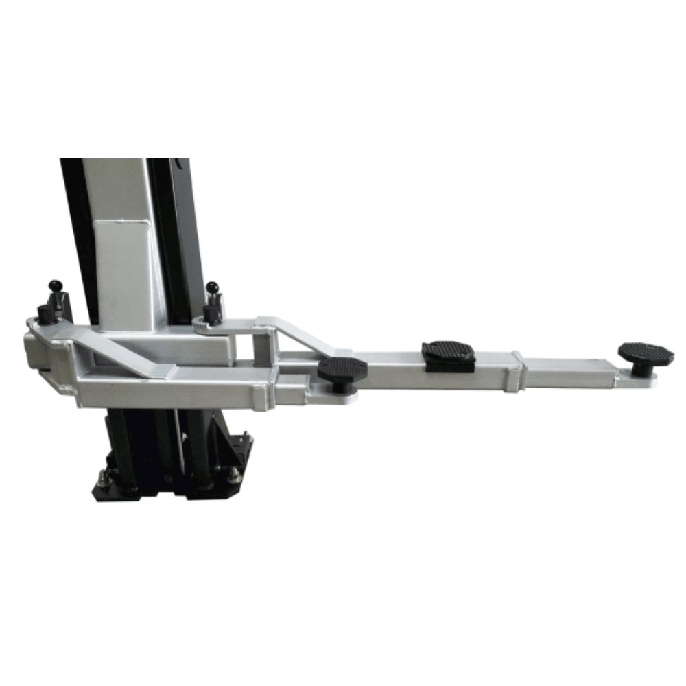 Asymmetric 2-Post Clear Floor Car Lift 4082.3kg Capacity