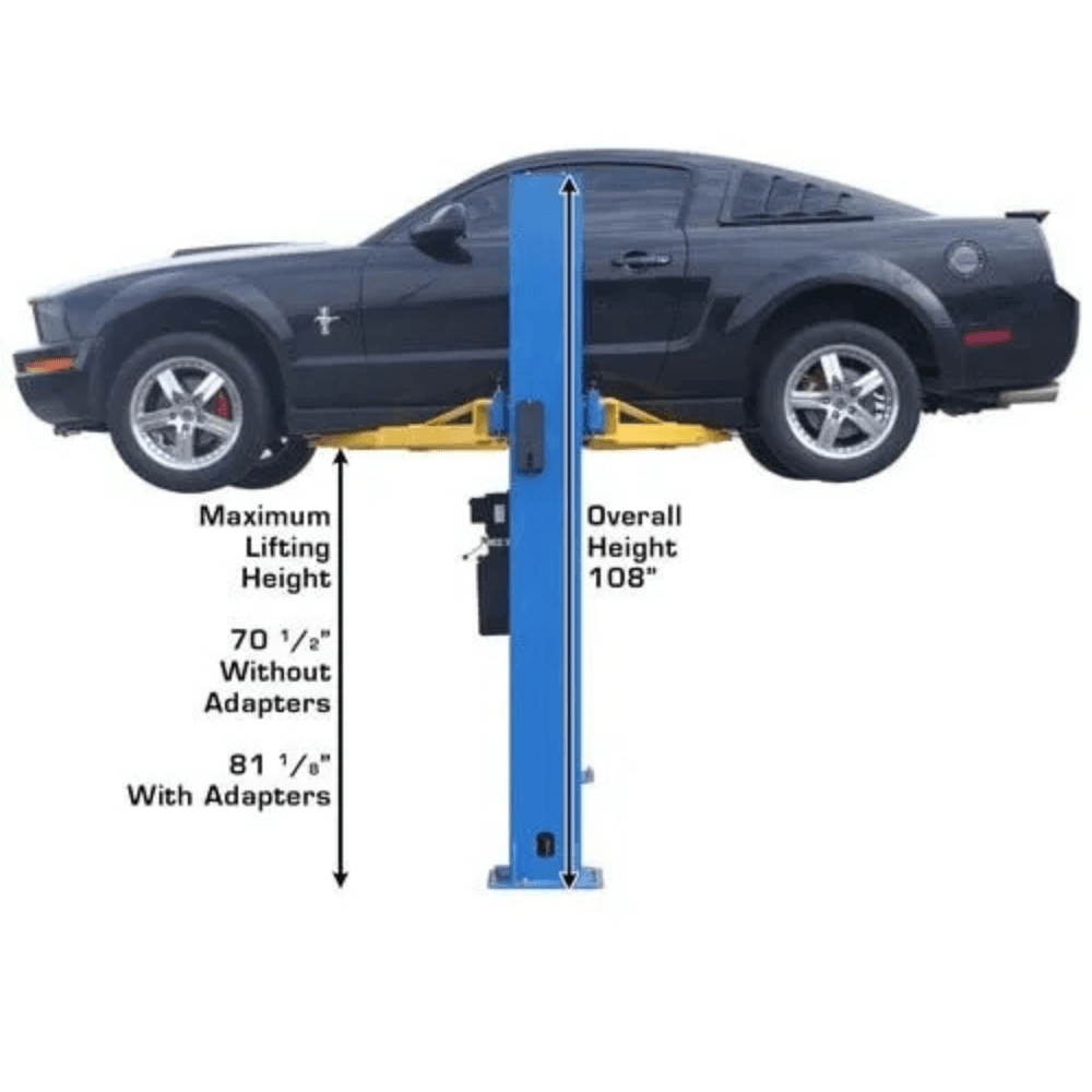 Atlas BP8000 3628.7kg Baseplate 2-Post Lift 2.74m
